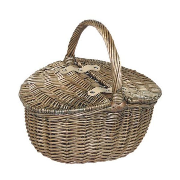 Brambly Cottage Double Lidded Small Oval Picnic Basket Wayfair.co.uk